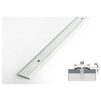 Порог прямой алюминиевый (25 мм; 0.9 м; декоративный; береза) Лука УТ000026026