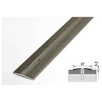 Порог прямой алюминиевый (37 мм; 0.9 м; декоративный; дуб Мореный) Лука УТ000026074