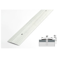 Порог прямой алюминиевый (37 мм; 0.9 м; декоративный; береза) Лука УТ000026081