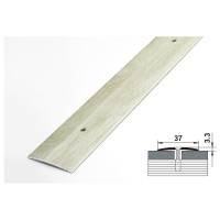 Порог прямой алюминиевый (37 мм; 0.9 м; декоративный; дуб выбеленный) Лука УТ000026080