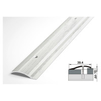 Порог разноуровневый алюминиевый (39.4 мм; 0.9 м; декоративный; береза) Лука УТ000025863