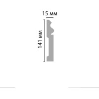 Плинтус напольный Decomaster 141х15х2000 мм A035