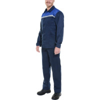 Костюм строителя СОЮЗСПЕЦОДЕЖДА эконом темно-синий/василек, р. 52-54/рост 182-188 2000000057811