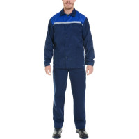 Костюм строителя СОЮЗСПЕЦОДЕЖДА эконом темно-синий/василек, р. 52-54/рост 182-188 2000000057811