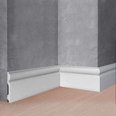 Напольный плинтус Stenopol 100х14х2000 мм под покраску C7137