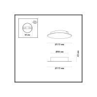 Настенный светильник ODEON LIGHT LUNARIO металл, LED, 6W 3562/6WL