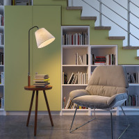 Торшер со столиком ODEON LIGHT, ткань E27 1х60W KALDA 4666/1F