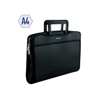 Папка-портфель BERLINGO Silk Touch 8 отделений, A4, 380х280х45 мм, 700 мкм, черная ADb_04031