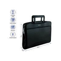 Папка-портфель BERLINGO Silk Touch 8 отделений, A4, 380х280х45 мм, 700 мкм, черная ADb_04031