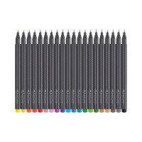 Набор капиллярных ручек Faber-Castell Grip Finepen 20 цветов, 0.4 мм, трехгранный 151620