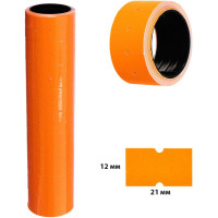 Ценники на ленте для этикетпистолета Calligrata набор из 10 роликов, в 1ролике 200шт, 12х21мм оранжевые 2875739