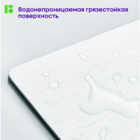 Папка-планшет с зажимом BERLINGO Steel&Style A4, пластик полифом, белая PPf_93004