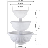 Каскад для цветов IDEA ЛИВИЯ Мраморный М 3198