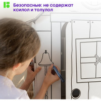 Набор перманентных маркеров Berlingo MultiLine PE320 4цв., пулевидный, трехгранный, 3мм BMc_17409