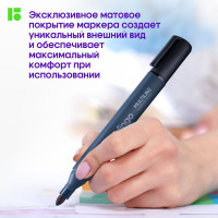 Набор перманентных маркеров Berlingo MultiLine PE320 4цв., пулевидный, трехгранный, 3мм BMc_17409