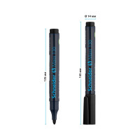 Набор перманентных маркеров Schneider "Maxx 130" 04цв., пулевидный, 1,0мм, 1 шт. 113094