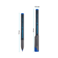 Маркер перманентный Schneider "Maxx 220 S" синий, игольчатый, 0,4мм 10 шт. 112403