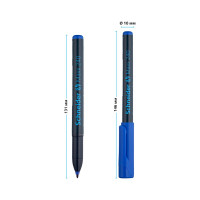 Маркер перманентный Schneider "Maxx 240" синий, пулевидный, 2мм, 10 шт. 124003