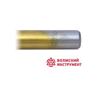 Сверло по металлу ц/х средняя серия с покрытием нитридом титана (9 мм; Р6М5-TiN; А) Волжский Инструмент 161763