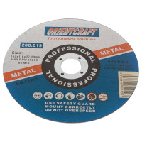 Диск отрезной по металлу (10 шт; 150х1.6х22.2 мм) Orientcraft OC1501622210