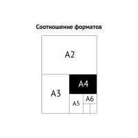 Папка-планшет OfficeSpace с зажимом А4, 45 шт в комплекте, пластик, синий 245658