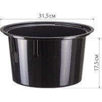 Кашпо со вставкой IDEA ДЮНА 340х385 мм, 19.5 л Белый М 3401