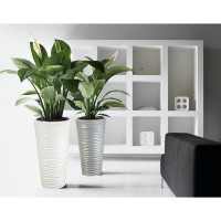 Кашпо со вставкой IDEA ДЮНА 340х630 мм, 42 л Белый М 3402