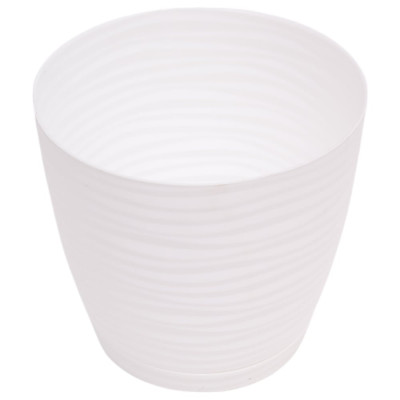 Кашпо с поддоном IDEA ДЮНА 150 мм, 1.7 л Белый М 3068
