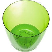 Кашпо с поддоном IDEA ОРХИДЕЯ 140 мм, 1.5 л Зеленый прозрачный М 3050