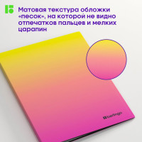 Папка BERLINGO Radiance с 30 вкладышами, 17 мм, 600 мкм, с внутренним карманом, желтый/розовый DB4_30001