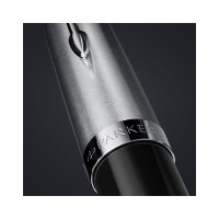 Шариковая ручка Parker 51 Black CT черная, 1.0 мм, поворотный, подарочная упаковка 2123493