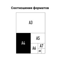 Обложка OfficeSpace Лен А4 250 г/кв.м, белый картон, 100 листов BC7044