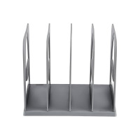 Вертикальный лоток-сортер Стамм сборный, 4 отделения, серый СО01