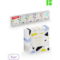 Прямоугольный ластик BERLINGO Sparkle 5 шт, 34х34х12 мм, пластиковая коробка BLc_00500_5