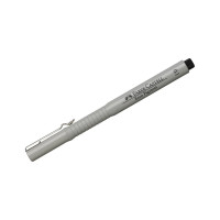 Капиллярная ручка Faber-Castell Ecco Pigment черная, 0.1 мм 166199