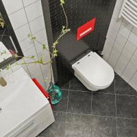 Безободковый подвесной унитаз Lavinia Boho Grance Hill в наборе 2 в 1 3307001R