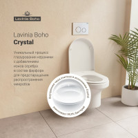 Безободковый подвесной унитаз Lavinia Boho Grance Hill в наборе 2 в 1 3307001R
