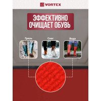 Влаговпитывающий ребристый коврик VORTEX TRIP 50х80 см, красный 24323