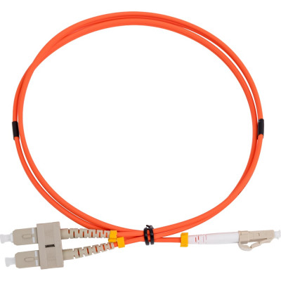 Оптический патч-корд LANMASTER LSZH, дуплексный, LC/PC-SC/PC, MM 50/125, 1.0 м LAN-2LC-2SC/OM2-1.0