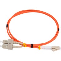 Оптический патч-корд LANMASTER LSZH, дуплексный, LC/PC-SC/PC, MM 50/125, 1.0 м LAN-2LC-2SC/OM2-1.0