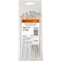 Хомут TDM ELECTRIC 7,6х300 мм, нейлон, белый, 50 шт. SQ0515-0151