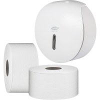 Бумага туалетная д/дисп Luscan PROFESSIONAL Luscan Professional 2сл белая цел 170м 12рул/уп 601112