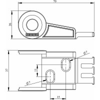 Звено кабельного канала Emas внутреннее соединение HKP020025ZDA