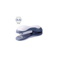 Степлер BERLINGO Office Soft №24/6, 26/6 до 25 листов, пластиковый корпус, белый H25002