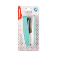 Степлер BERLINGO №24/6, 26/6 Silk Touch , до 20 листов, пластиковый корпус, мятный H2027