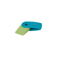 Прямоугольный ластик Faber-Castell Sleeve Mini 54х25х13 мм, пластиковый футляр, ассорти тренд цвета 182445