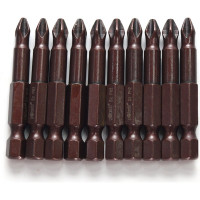 Бита DELUXE (10 шт; PH2; 50 мм; S2+Bronze+AntiSlip) Pobedit 2616622