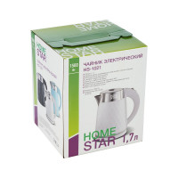 Чайник HomeStar HS-1021 1.7 л белый двойной корпус 102760
