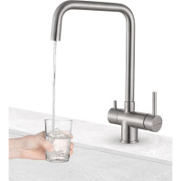 Смеситель для кухни Paulmark WETTER, брашированная сталь,  We213030-BS