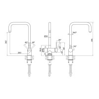Смеситель для кухни Paulmark WETTER, брашированная сталь,  We213030-BS